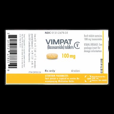 Vimpat Lacosamide 100 mg Tablets - Anticonvulsant Medication