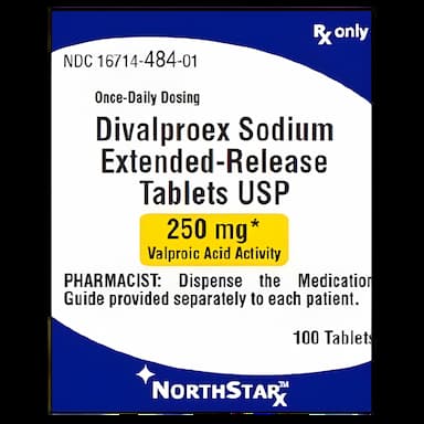 Divalproex Sodium 250 mg Tablets - Anticonvulsant Medication by NorthStar Rx
