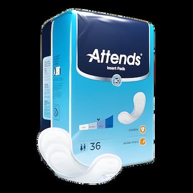 Attends Incontinence Liner Insert Pad, 18.75 Inch, Moderate Absorbency, Polymer Core