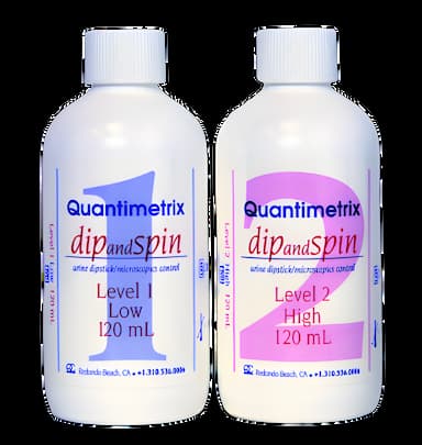 Urine Chemistry Control Set Dip&Spin® Urinalysis / Microscopics 2 Levels 4 X 120 mL