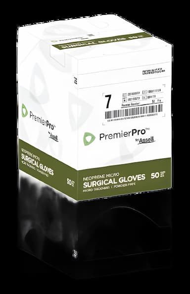 PremierPro™ Surgical Gloves Size 7.5 - Sterile, Polychloroprene, Chemo Tested, Micro-Textured