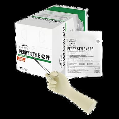 ENCORE Perry Style 42 PF Surgical Gloves, Size 8.5 - Sterile, Latex, Chemo Tested