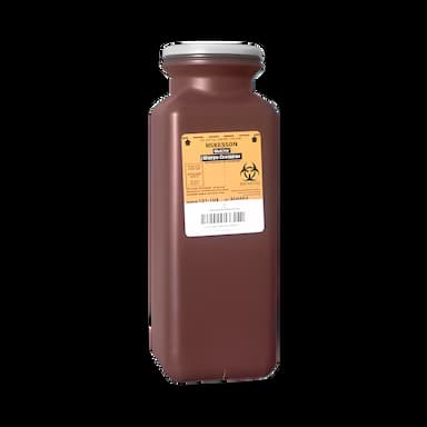 Sharps Container McKesson Red Base 10 H X 3-1/2 W X 3-1/2 D Inch Vertical Entry 0.425 Gallon