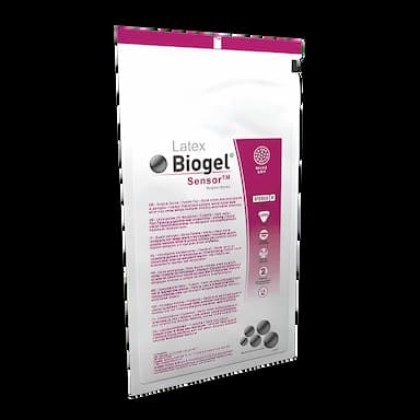 Surgical Glove Biogel® Sensor™ Size 6.5 Sterile Latex Standard Cuff Length Micro-Textured Straw Not Chemo Approved