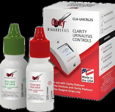 Control Set Clarity® Urinalysis Positive Level / Negative Level 2 X 25 mL