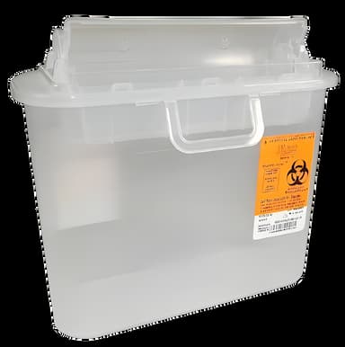 Sharps-Tainer® 1.35 Gallon Sharps Container with Translucent Base for Medical Waste