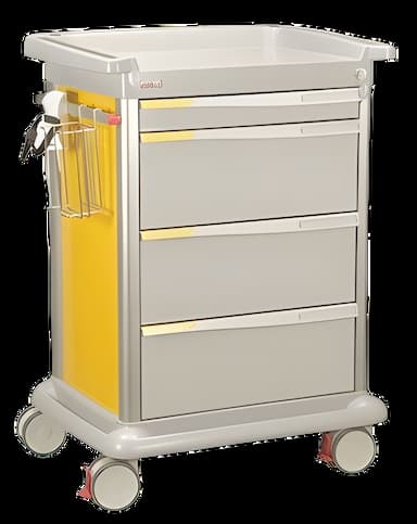 Lakeside Medication Cart, Royal Blue, 1 Drawer, 3 Inch & 3 Drawers, 9 Inch - PRE30-1B