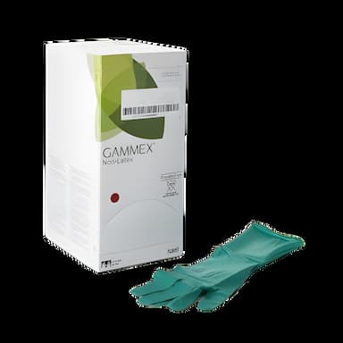 Surgical Glove GAMMEX® Non-Latex Size 9 Sterile Polyisoprene Standard Cuff Length Micro-Textured Green Chemo Tested