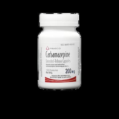 Carbamazepine 200 mg Capsules by Prasco Laboratories - 120 Count Bottle