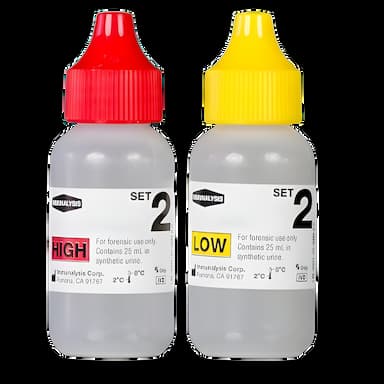 Abbott Rapid Immunalysis Drugs of Abuse Urinalysis Control Set, Low & High Level, 15 mL