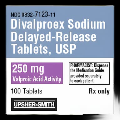 Divalproex Sodium 250 mg Tablet - Anticonvulsant Medication by United Research Labs