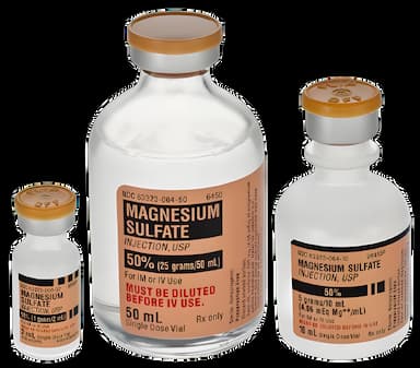 Magnesium Sulfate, Preservative Free 50%, 4 mEq / mL Injection Single-Dose Vial 50 mL