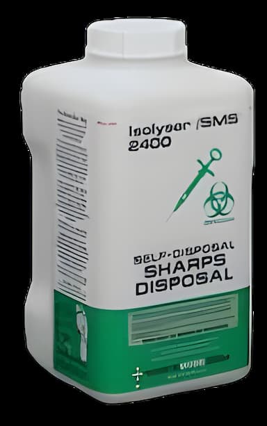 Sharps Container Isolyser® SMS® WasteWise Translucent Base 10-1/2 H X 5-1/4 W X 5 D Inch Vertical Entry 0.79 Gallon