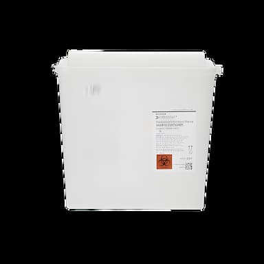 Sharps Container McKesson Prevent® Translucent Base 10-3/4 H X 10-1/2 W X 4-3/4 D Inch Horizontal Entry 1.25 Gallon