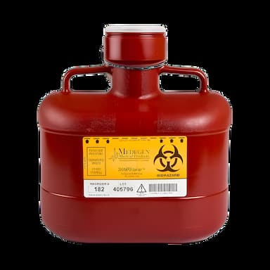 Sharps Container Sharps-Tainer® Red Base 11 H X 10 W X 6 D Inch Vertical Entry 1.55 Gallon