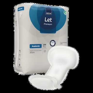 Incontinence Liner Abena® Abri-Let Anatomic 7.8 X 17.3 Inch Light Absorbency Fluff / Polymer Core One Size Fits Most