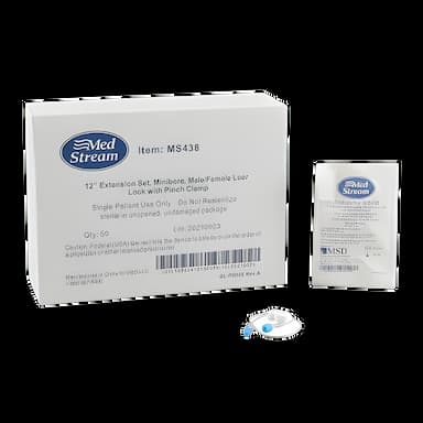 McKesson Small Bore IV Extension Set, 12 Inch Tubing - Latex-Free