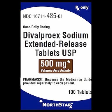 Divalproex Sodium 500 mg Tablet - Anticonvulsant Medication by NorthStar Rx