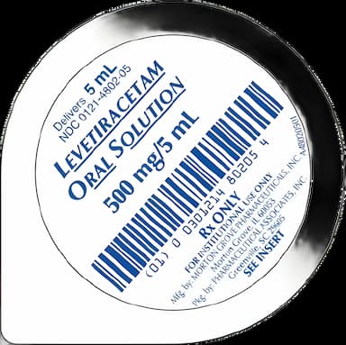 Levetiracetam 500 mg Oral Solution, Grape Flavored - Unit Dose Cups for Seizure Control