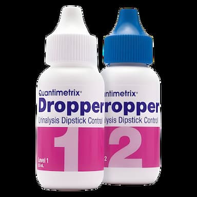 Urine Chemistry Control Set Dropper® Urinalysis Dipstick Testing 2 Levels 4 X 25 mL
