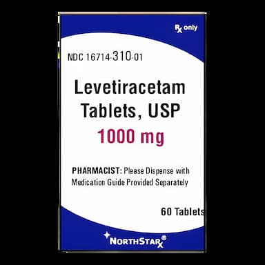 Levetiracetam 1,000 mg Tablet Bottle 60 Tablets