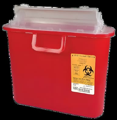 Sharps-Tainer® 1.35 Gallon Red Sharps Container with Horizontal Entry
