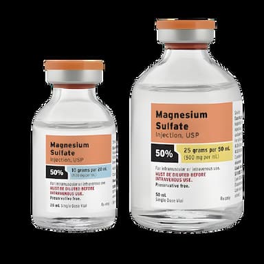 Magnesium Sulfate 50% Injection 500mg/mL - Single-Dose 2mL Vial | Fresenius USA