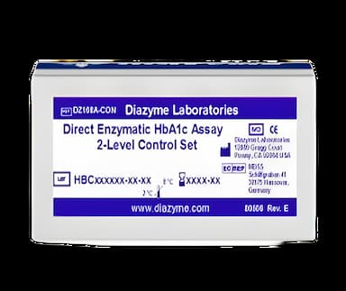 Diabetes Management Test Control Set Diazyme Direct Hemoglobin A1c (HbA1c) Level 1, 2 2 X 0.5 mL