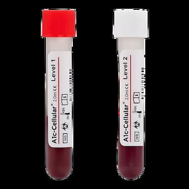 Diabetes Management Test Control Set A1c-Cellular™ Hemoglobin A1c (HbA1c) Level 1, 2 6 X 2.0 mL