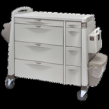 Avalo Series Medication Cart with Keylock Narcotic Box and Multi-Cavity Storage