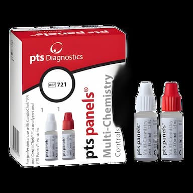 Cardiac / Lipids / General Chemistry Control Set PTS Panels™ Multi-Chemistry Cholesterol / Triglycerides / Glucose 2 Levels 1 X 2 X 1.5 mL