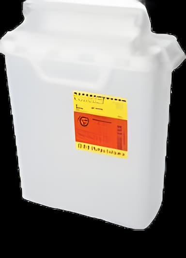 Sharps Container BD™ Pearl Base 12-1/2 H X 10-4/5 W X 6 D Inch Horizontal Entry 2 Gallon
