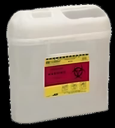 Sharps Container BD™ Pearl Base 11-7/10 H X 11-3/5 W X 4-1/2 D Inch Horizontal Entry 1.35 Gallon
