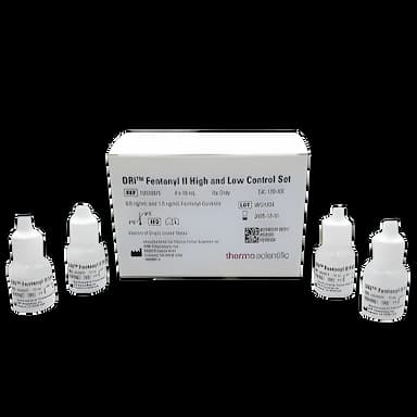 Drugs of Abuse Control Set DRI® Fentanyl II Low Level, 0.5 ng / mL, High Level, 1.5 ng / mL 2 X 10 mL