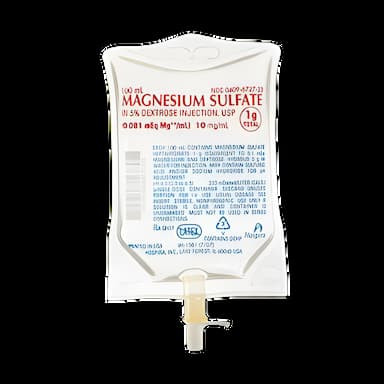 Magnesium Sulfate / 5% Dextrose 10 mg / mL Solution Flexible Bag 100 mL