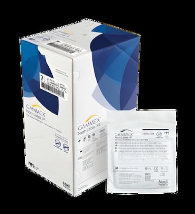Surgical Glove GAMMEX® Non-Latex PI Size 5.5 Sterile Polyisoprene Standard Cuff Length Micro-Textured White Chemo Tested