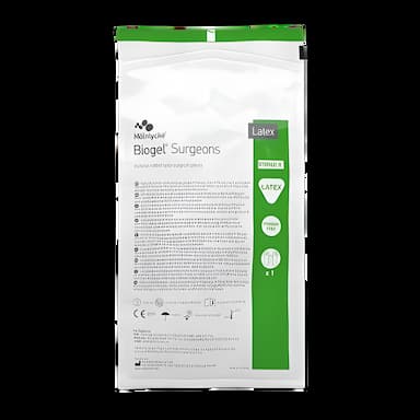 Surgical Glove Biogel® Surgeons Size 7.5 Sterile Latex Standard Cuff Length Micro-Textured Straw Not Chemo Approved