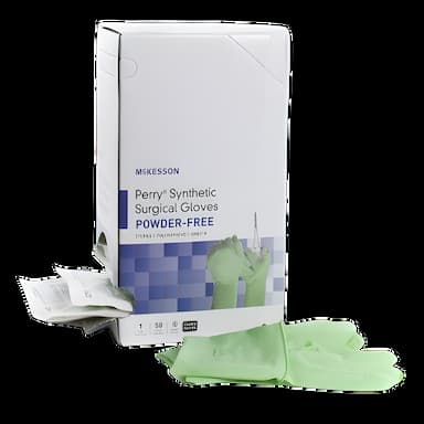 McKesson Perry Performance Plus Surgical Gloves Size 7 - Sterile, Polyisoprene, Chemo Tested
