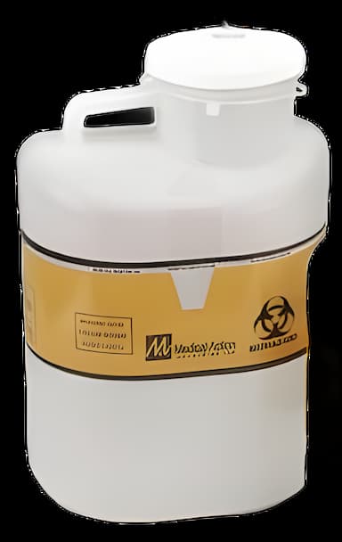 Sharps Container Sharps-Tainer® Translucent Base 15 H X 10 W X 6 D Inch Vertical Entry 2.5 Gallon