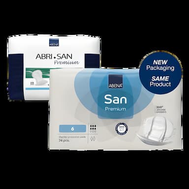 Incontinence Liner Abri-San™ Premium 25 Inch Length Moderate Absorbency Fluff / Polymer Core Level 6