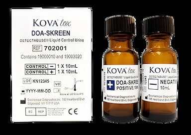 Detectabuse® DOA-Skreen 17-Drug Panel Control Set - Positive/Negative Level - 2 x 10 mL