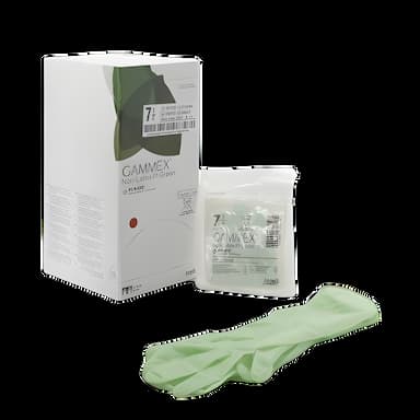 Surgical Glove GAMMEX® Non-Latex PI Green Size 7.5 Sterile Polyisoprene Standard Cuff Length Micro-Textured Light Green Chemo Tested - 20685275