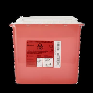 Sharps Container AP Line Red Base 12 L X 4-1/2 W X 10-4/5 H Inch Horizontal Entry 1.35 Gallon