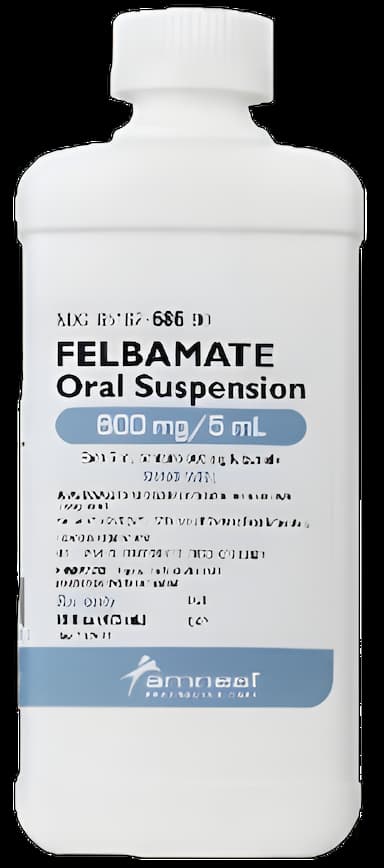Felbamate 600 mg / 5 mL Suspension Bottle 473 mL (16 oz.) - 65162068690