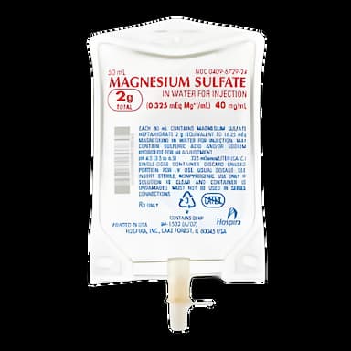 Magnesium Sulfate in Water 4%, 40 mg / mL Injection Flexible Bag 50 mL