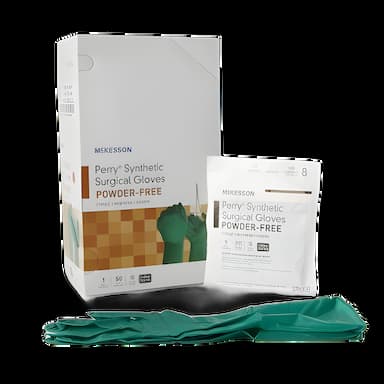 McKesson Perry Performance Plus Surgical Gloves, Size 8, Sterile, Polychloroprene, Chemo Tested
