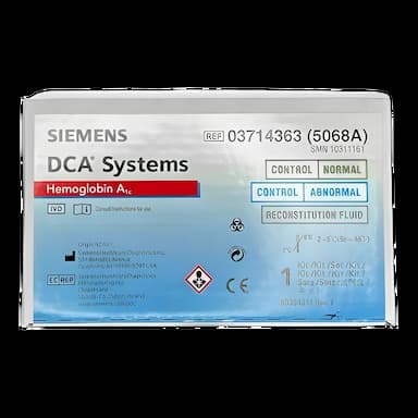 Diabetes Management Test Control Set DCA 2000 Hemoglobin A1c (HbA1c) Normal / Abnormal 4 X 0.25 mL