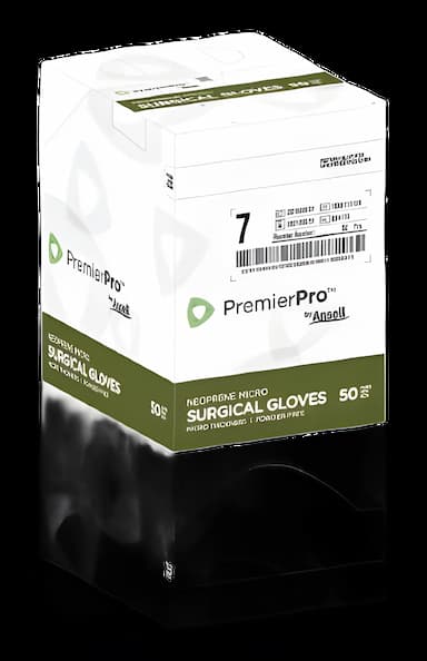 PremierPro™ Polychloroprene Surgical Gloves Size 8.5 - Sterile, Chemo Tested, Latex-Free
