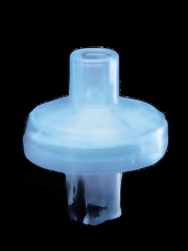 Heat and Moisture Exchanger with Filter Thermovent® 27 mg H20 @ 500 VT 1.6 @ 30 3.8 @ 60 6.5 @ 90