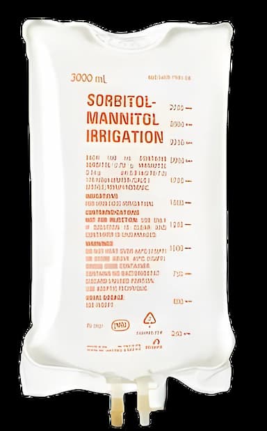 Irrigation Solution Sorbitol / Mannitol 0.54 Gram - 2.7 Gram Solution Flexible Bag 3,000 mL